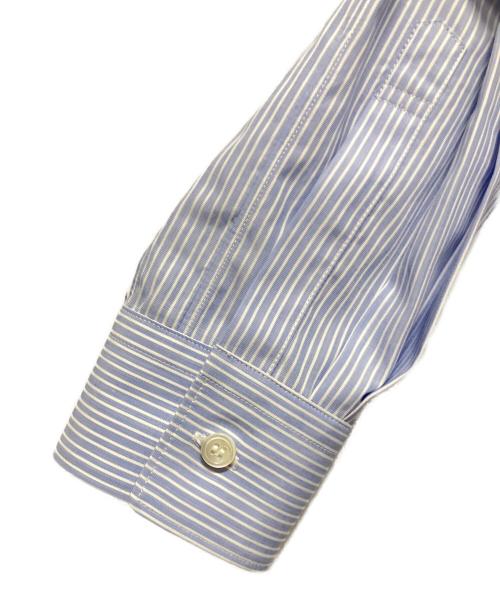 COMME des GARCONS HOMME PLUS（コムデギャルソンオムプリュス）COMME des GARCONS HOMME PLUS (コムデギャルソンオムプリュス) ファーデザインシャツ ブルー サイズ:Sの古着・服飾アイテム