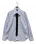 COMME des GARCONS HOMME PLUS（コムデギャルソンオムプリュス）の古着「ファーデザインシャツ」｜ブルー