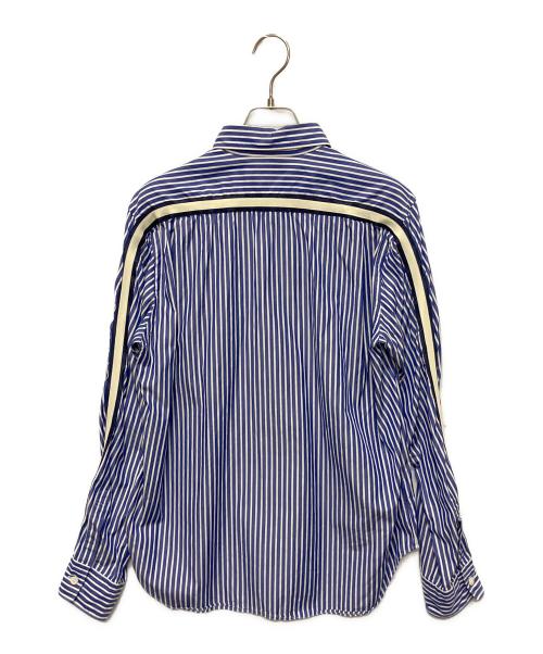 COMME des GARCONS HOMME（コムデギャルソン オム）COMME des GARCONS HOMME (コムデギャルソン オム) ストライプ 切替 テープデザイン 長袖シャツ サイズ:Ｓの古着・服飾アイテム