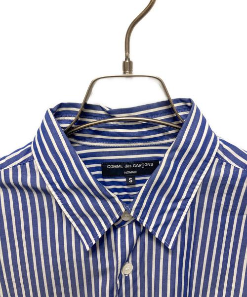 COMME des GARCONS HOMME（コムデギャルソン オム）COMME des GARCONS HOMME (コムデギャルソン オム) ストライプ 切替 テープデザイン 長袖シャツ サイズ:Ｓの古着・服飾アイテム
