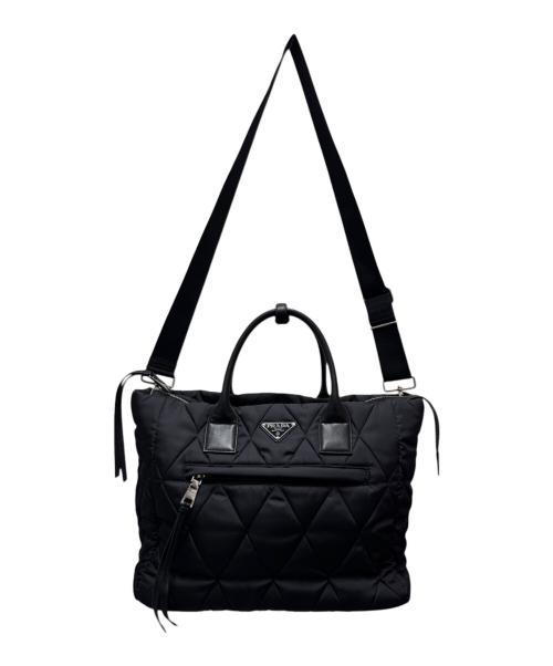 PRADA（プラダ）PRADA (プラダ) 2WAYキルティングトートバッグ/1BG160 ブラック サイズ:-の古着・服飾アイテム