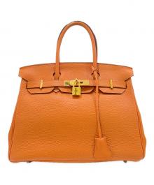 HERMES（エルメス）の古着「バーキン30/Birkin 30/トリヨンクレマンス/オレンジ系/□K刻印：2007年製」｜オレンジ×G金具