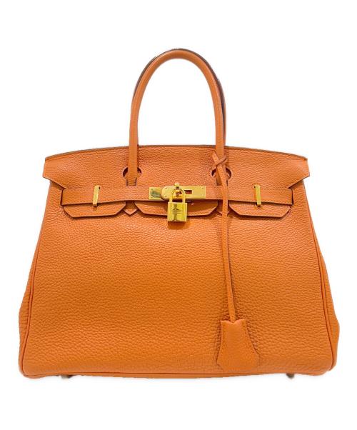 HERMES（エルメス）HERMES (エルメス) バーキン30/Birkin 30/トリヨンクレマンス/オレンジ系/□K刻印：2007年製 オレンジ×G金具 サイズ:30の古着・服飾アイテム