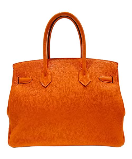 HERMES（エルメス）HERMES (エルメス) バーキン30/Birkin 30/トリヨンクレマンス/オレンジ系/□K刻印：2007年製 オレンジ×G金具 サイズ:30の古着・服飾アイテム