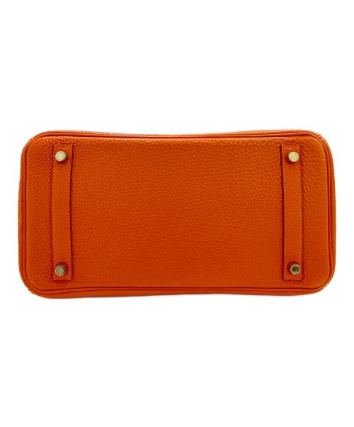 HERMES（エルメス）HERMES (エルメス) バーキン30/Birkin 30/トリヨンクレマンス/オレンジ系/□K刻印：2007年製 オレンジ×G金具 サイズ:30の古着・服飾アイテム