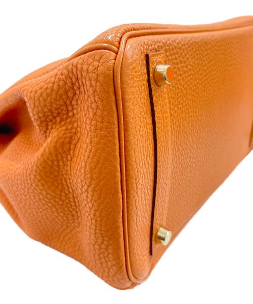 HERMES（エルメス）HERMES (エルメス) バーキン30/Birkin 30/トリヨンクレマンス/オレンジ系/□K刻印：2007年製 オレンジ×G金具 サイズ:30の古着・服飾アイテム