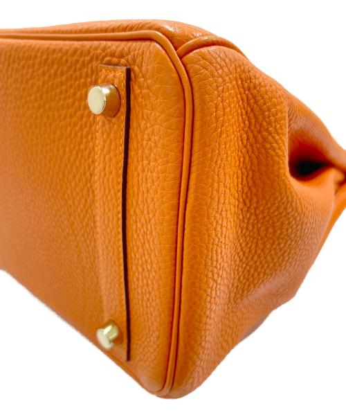 HERMES（エルメス）HERMES (エルメス) バーキン30/Birkin 30/トリヨンクレマンス/オレンジ系/□K刻印：2007年製 オレンジ×G金具 サイズ:30の古着・服飾アイテム