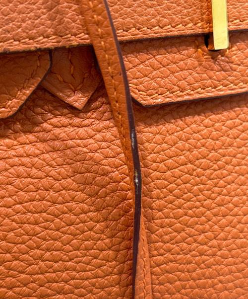 HERMES（エルメス）HERMES (エルメス) バーキン30/Birkin 30/トリヨンクレマンス/オレンジ系/□K刻印：2007年製 オレンジ×G金具 サイズ:30の古着・服飾アイテム