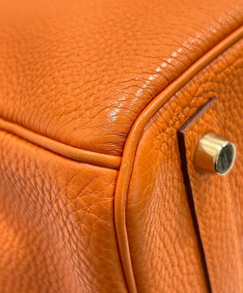 HERMES（エルメス）HERMES (エルメス) バーキン30/Birkin 30/トリヨンクレマンス/オレンジ系/□K刻印：2007年製 オレンジ×G金具 サイズ:30の古着・服飾アイテム