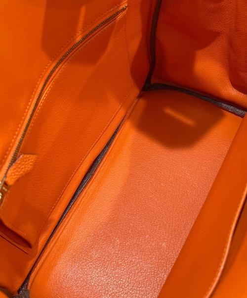 HERMES（エルメス）HERMES (エルメス) バーキン30/Birkin 30/トリヨンクレマンス/オレンジ系/□K刻印：2007年製 オレンジ×G金具 サイズ:30の古着・服飾アイテム