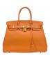 HERMES（エルメス）の古着「バーキン30/Birkin 30/トリヨンクレマンス/オレンジ系/□K刻印：2007年製」｜オレンジ×G金具