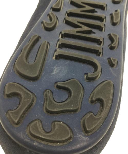 JIMMY CHOO（ジミーチュウ）JIMMY CHOO (ジミーチュウ) スウェードフラットシューズ ネイビー サイズ:351/2の古着・服飾アイテム