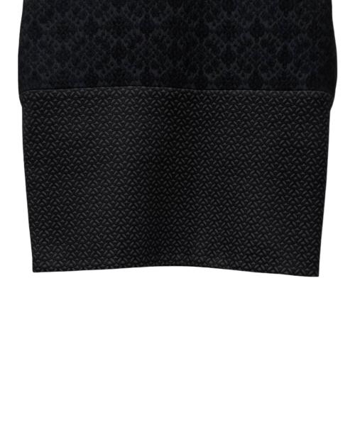 CELINE（セリーヌ）CELINE (セリーヌ) ジャガードノースリーブワンピース ブラック サイズ:34の古着・服飾アイテム