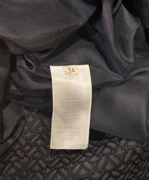 CELINE（セリーヌ）CELINE (セリーヌ) ジャガードノースリーブワンピース ブラック サイズ:34の古着・服飾アイテム