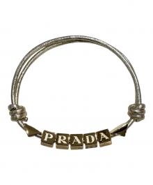PRADA（プラダ）の古着「ダイスデザイン ロゴブレスレット」｜ゴールド