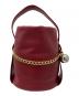 PRADA (プラダ) プチ サックRe-Nylon xナッパレザーミニバケットバッグ レッド：300000円