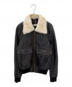 WALES BONNERウェールズボナー）の古着「レザージャケット」｜ブラック