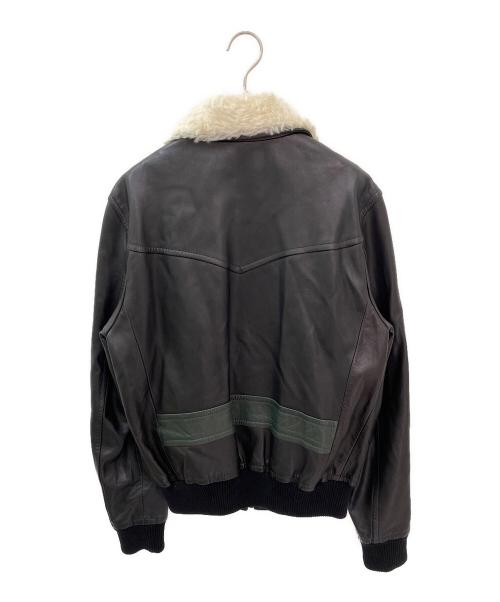 WALES BONNER（ウェールズボナー）WALES BONNER (ウェールズボナー) レザージャケット ブラック サイズ:48の古着・服飾アイテム
