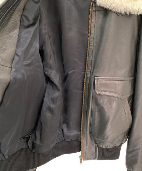 WALES BONNER（ウェールズボナー）WALES BONNER (ウェールズボナー) レザージャケット ブラック サイズ:48の古着・服飾アイテム