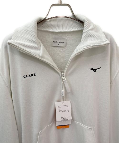 CLANE（クラネ）CLANE (クラネ) MIZUNO (ミズノ) POLYSPAN HALF ZIP SWEATSHIRT ホワイト サイズ:1の古着・服飾アイテム