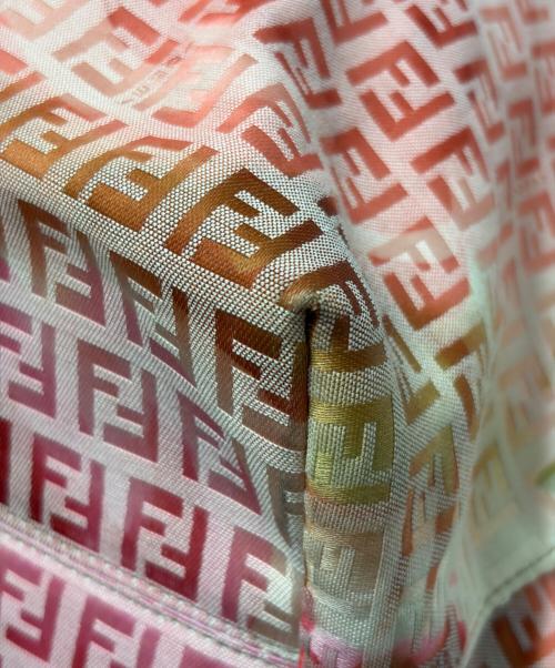 FENDI（フェンディ）FENDI (フェンディ) ズッキーノ トートバッグ ベージュ×ピンクの古着・服飾アイテム