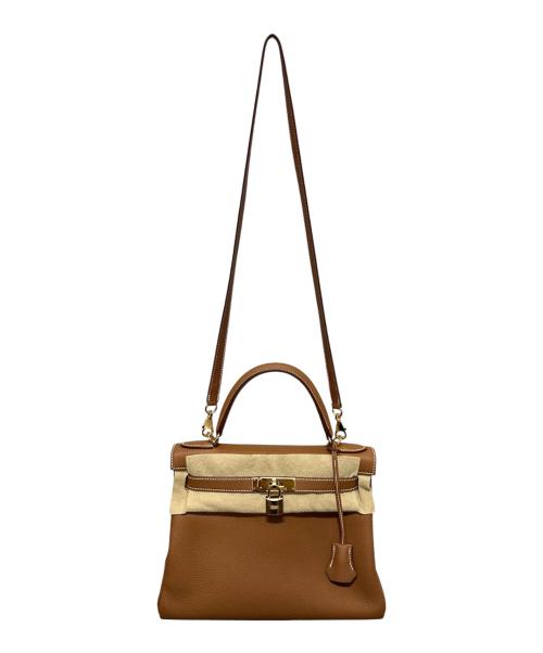 HERMES（エルメス）HERMES (エルメス) Kelly 28 ケリー 28/内縫い/トゴ/ゴールド/Z刻印：2021年製造/ゴールド金具 ゴールド サイズ:28の古着・服飾アイテム
