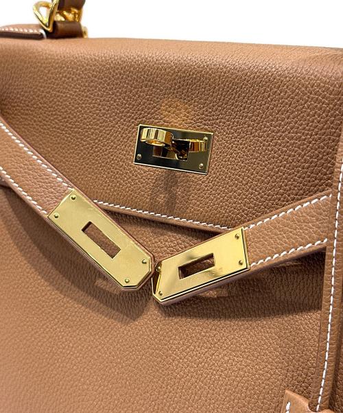HERMES（エルメス）HERMES (エルメス) Kelly 28 ケリー 28/内縫い/トゴ/ゴールド/Z刻印：2021年製造/ゴールド金具 ゴールド サイズ:28の古着・服飾アイテム