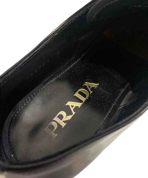 PRADA（プラダ）PRADA (プラダ) プレーントゥシューズ ブラック サイズ:6の古着・服飾アイテム