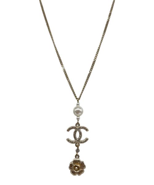 CHANEL（シャネル）CHANEL (シャネル) パール カメリア 付ネックレスの古着・服飾アイテム