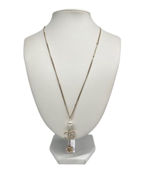 CHANEL（シャネル）CHANEL (シャネル) パール カメリア 付ネックレスの古着・服飾アイテム