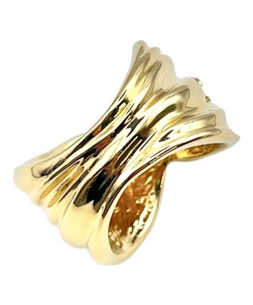 CHANEL（シャネル）CHANEL (シャネル) Twisted Ribbon Ring/ネジレリボンリング/ABH1В8-B23687-U8105 ゴールド サイズ:13号の古着・服飾アイテム