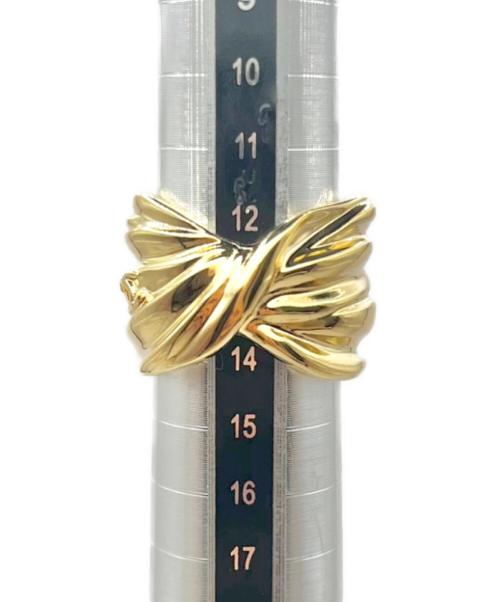 CHANEL（シャネル）CHANEL (シャネル) Twisted Ribbon Ring/ネジレリボンリング/ABH1В8-B23687-U8105 ゴールド サイズ:13号の古着・服飾アイテム