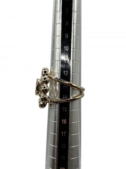 CHANEL（シャネル）CHANEL (シャネル) ココマークサークルラインストーンリング/ABF484 B19984 ゴールド サイズ:54(14号)の古着・服飾アイテム