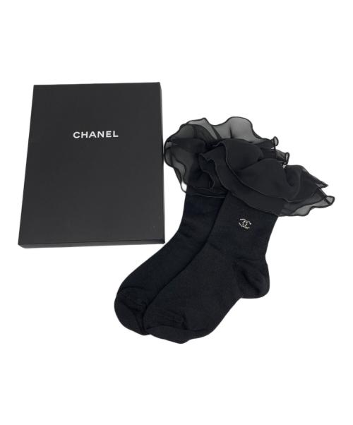 CHANEL（シャネル）CHANEL (シャネル) ココマーク ラインストーン ソックス 未使用品の古着・服飾アイテム