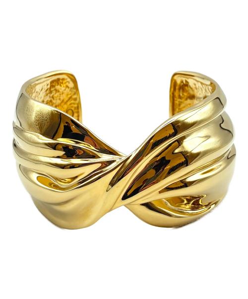 CHANEL（シャネル）CHANEL (シャネル) Twisted Ribbon Bangle/ツイストリボンバングル/ABH139-B23687-U8105 ゴールド サイズ:L/18.5cmの古着・服飾アイテム