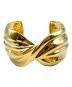 CHANEL（シャネル）の古着「Twisted Ribbon Bangle/ツイストリボンバングル/ABH139-B23687-U8105」｜ゴールド