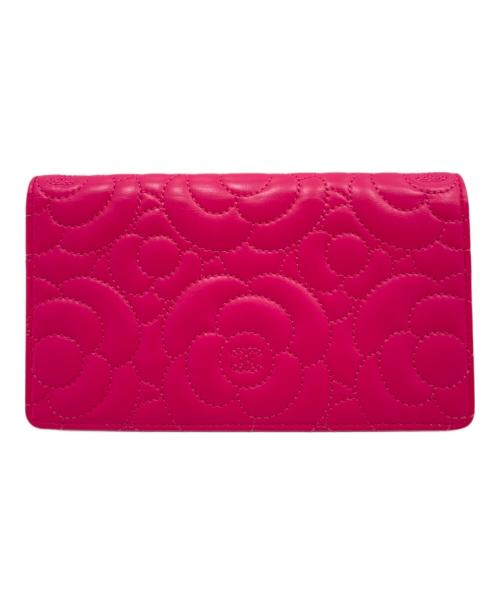 CHANEL（シャネル）CHANEL (シャネル) カメリア長財布 ショッキングピンクの古着・服飾アイテム