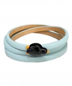 LOEWE×Suna Fujitaロエベ×スナ フジタ）の古着「コラボ ペンギンツイストバングルカーフ」｜スカイブルー