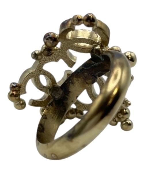 CHANEL（シャネル）CHANEL (シャネル) トリプルココマーク ラインストーンリング サイズ:9号の古着・服飾アイテム