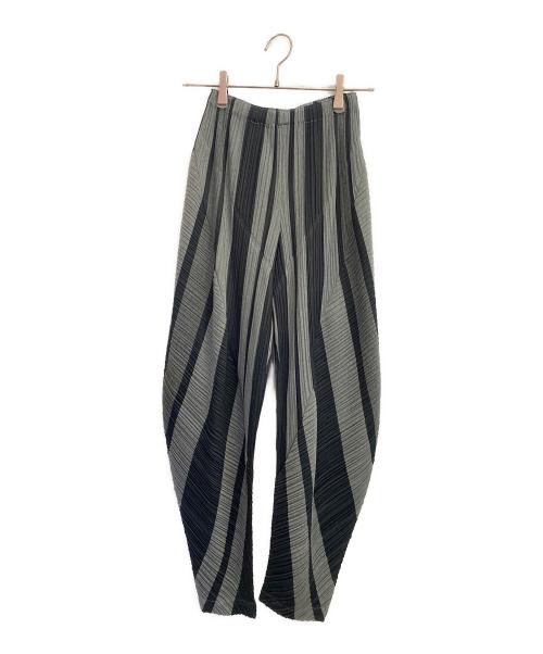 PLEATS PLEASE（プリーツプリーズ）PLEATS PLEASE (プリーツプリーズ) プリーツパンツ グレー サイズ:3の古着・服飾アイテム