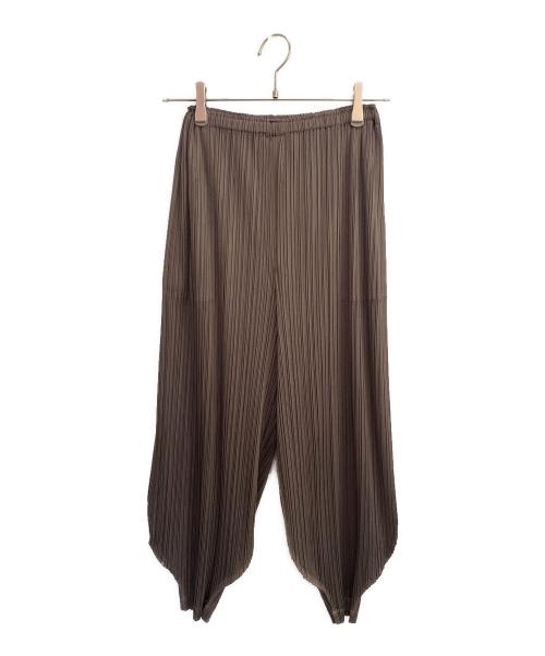 PLEATS PLEASE（プリーツプリーズ）PLEATS PLEASE (プリーツプリーズ) プリーツパンツ ブラウン サイズ:3の古着・服飾アイテム