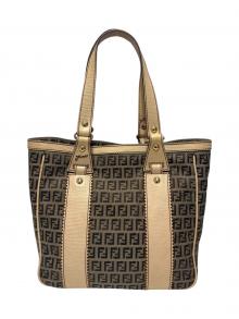 FENDI（フェンディ）の古着「トートバッグ/8BH161」｜ベージュ