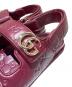 中古・古着 GUCCI (グッチ) GGレザーサンダル ボルドー サイズ:38：75000円