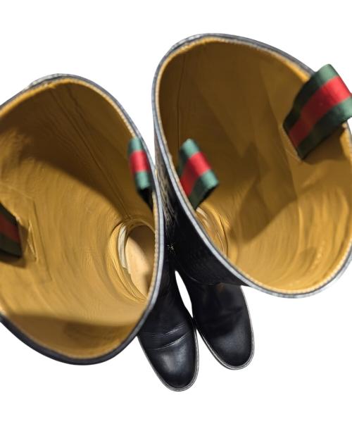 GUCCI（グッチ）GUCCI (グッチ) ロングブーツ ブラック サイズ:38の古着・服飾アイテム