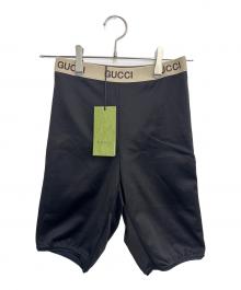GUCCI（グッチ）の古着「ウエストロゴ レギンス」｜ブラック