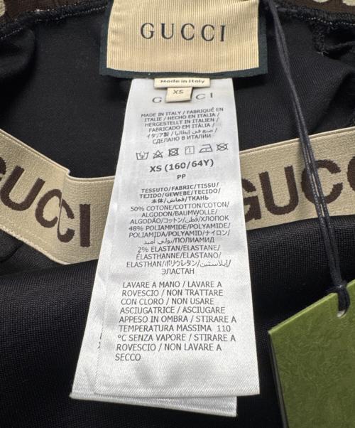 GUCCI（グッチ）GUCCI (グッチ) ウエストロゴ レギンス ブラック サイズ:XS 未使用品の古着・服飾アイテム