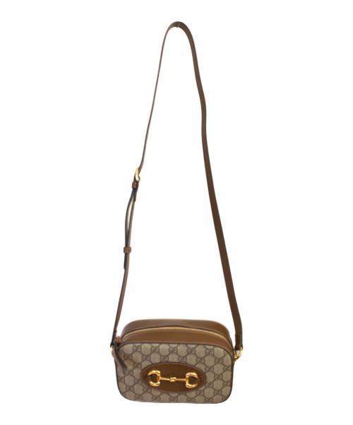 GUCCI（グッチ）GUCCI (グッチ) ホースビット1955　ショルダーバッグ ブラウンの古着・服飾アイテム