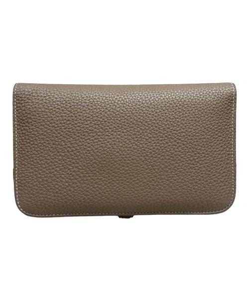 HERMES（エルメス）HERMES (エルメス) ドゴンデュオ/シルバー金具/トリヨンクレマンス/エトゥープ/Y刻印/2020年  エトゥープの古着・服飾アイテム
