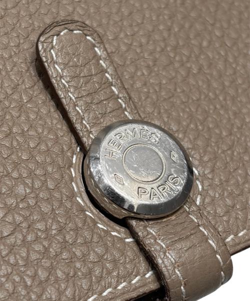 HERMES（エルメス）HERMES (エルメス) ドゴンデュオ/シルバー金具/トリヨンクレマンス/エトゥープ/Y刻印/2020年  エトゥープの古着・服飾アイテム