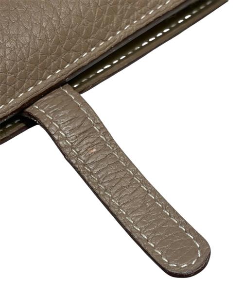 HERMES（エルメス）HERMES (エルメス) ドゴンデュオ/シルバー金具/トリヨンクレマンス/エトゥープ/Y刻印/2020年  エトゥープの古着・服飾アイテム